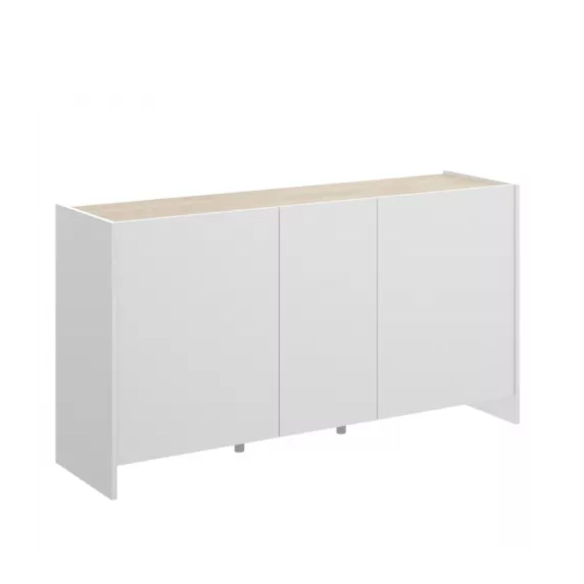 Aparador-Kloe-con-3-puertas-blanco-natural-76x138x42-cm-lateral
