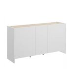 Aparador-Kloe-con-3-puertas-blanco-natural-76x138x42-cm-lateral