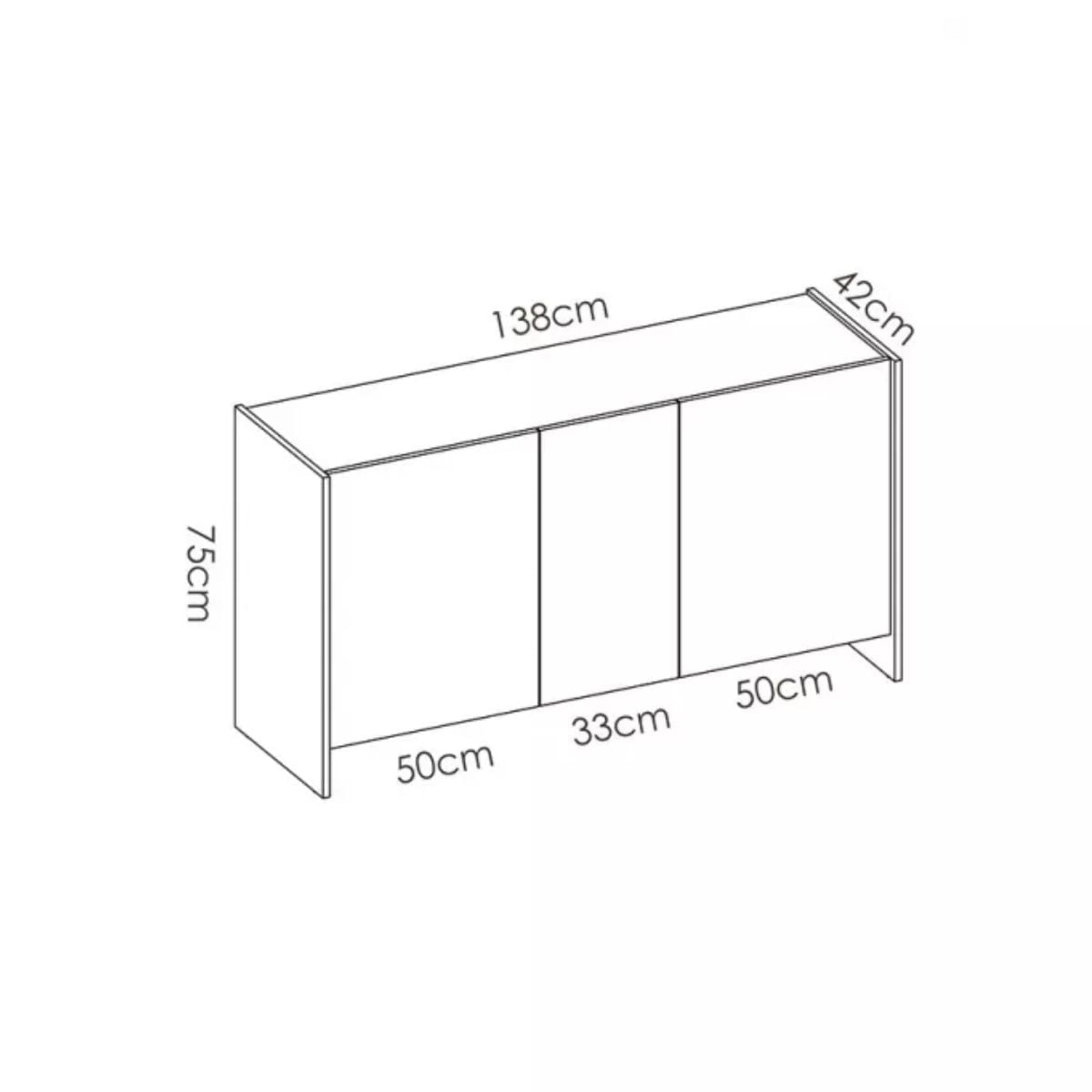 Aparador-Kloe-con-3-puertas-blanco-natural-76x138x42-cm-medidas