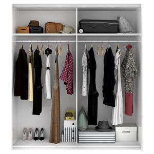 Armario Slide 2 puertas correderas 204x180x65 cm