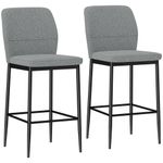 Pack-de-2-taburetes-Medellin-Homcom-asiento-acolchado-gris