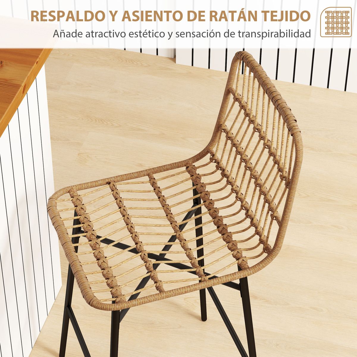 Pack-de-2-taburetes-Bombay-reposapies-natural-negro-