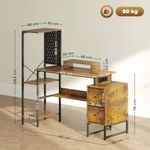 Escritorio-Brenkar-Homcom-2-cajones-4-estantes-abiertos-marron-1265x142x50-cm