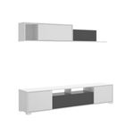 Composicion-de-salon-Ken-mueble-de-TV-y-modulo-superior-blanco-brillo-grafito-lateral