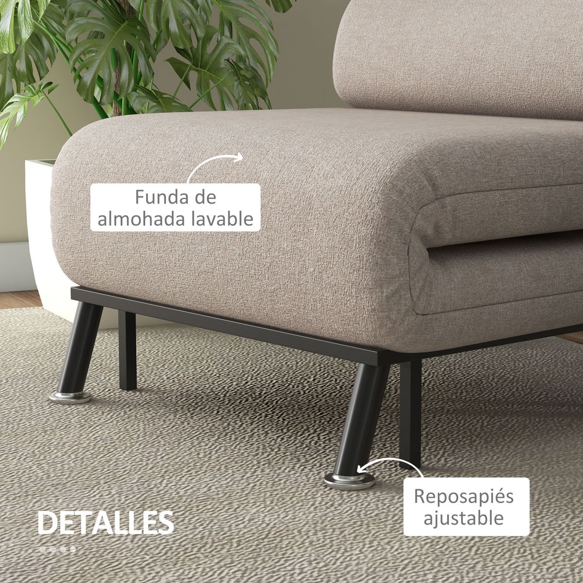 Butaca-Linda-Homcom-convertible-en-cama-beige-75x75x70-cm