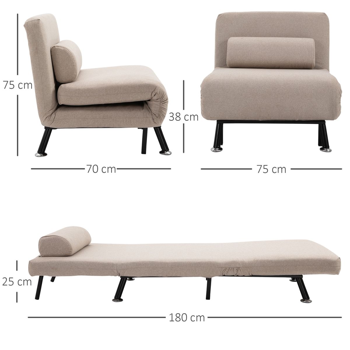 Butaca-Linda-Homcom-convertible-en-cama-beige-75x75x70-cm-medidas