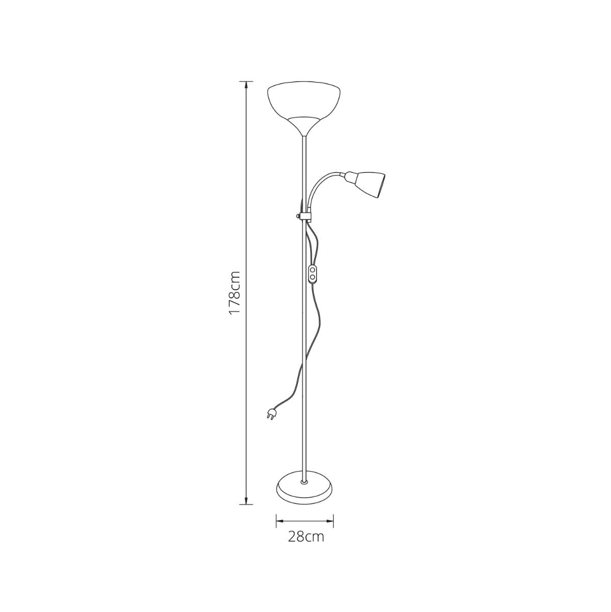 Lampara-de-pie-Varese-Bel-Air-80W-con-brazo-orientable-blanco-178-cm-medidas