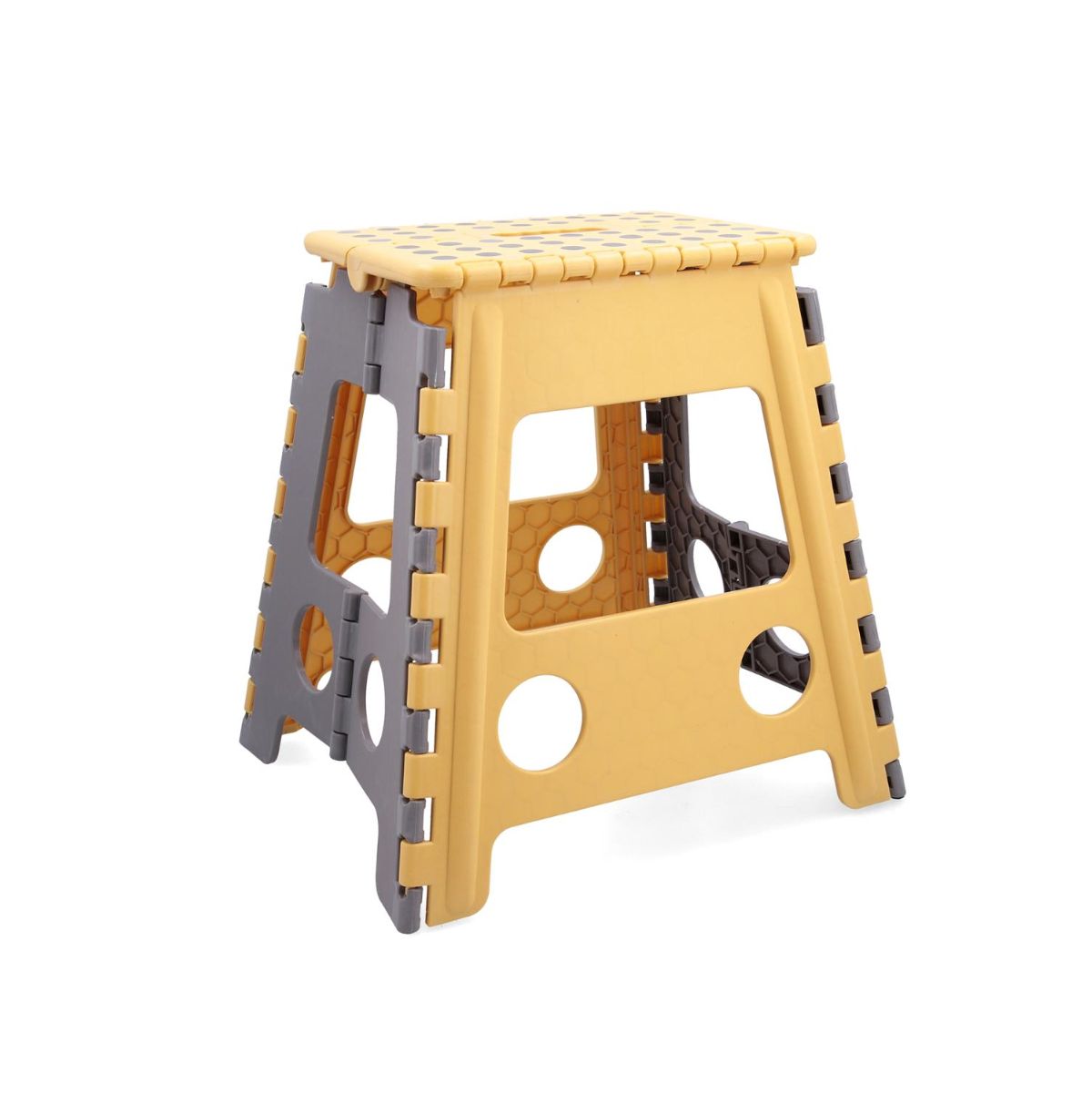 Taburete-Daily-Quid-diseño-plegable-amarillo-gris-39x29x22-cm