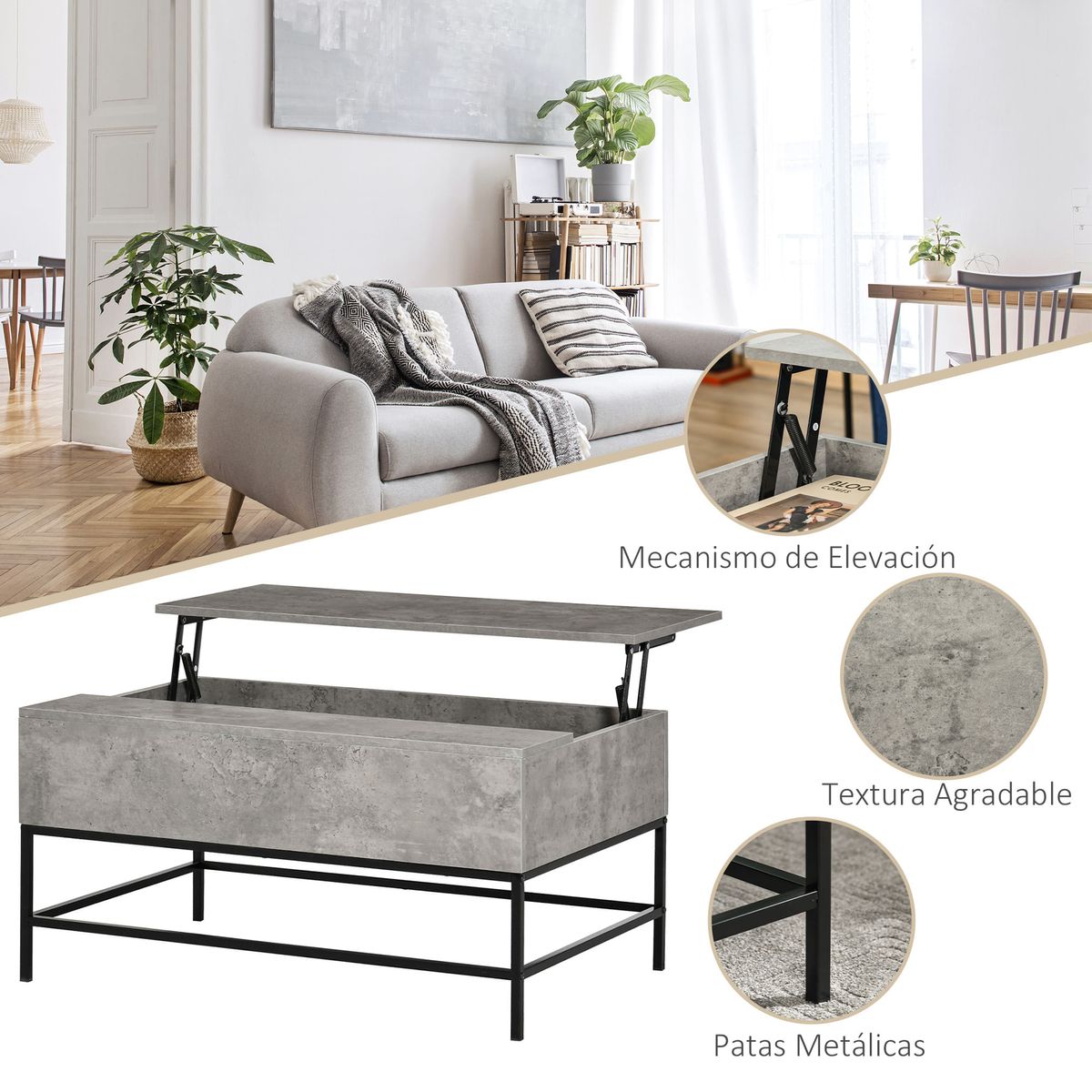 Mesa-de-centro-elevable-Arca-Homcom-con-compartimento-interior-gris-455x90x605-cm-web