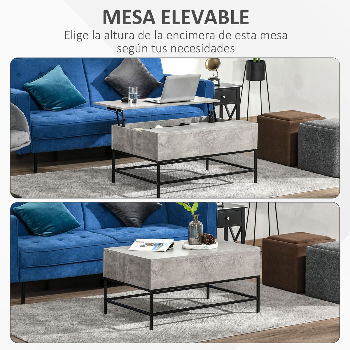 Mesa-de-centro-elevable-Arca-Homcom-con-compartimento-interior-gris-455x90x605-cm