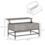 Mesa-de-centro-elevable-Arca-Homcom-con-compartimento-interior-gris-455x90x605-cm-medidas