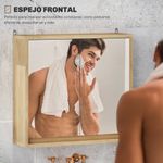 Armario-de-baño-Ricotta-Homcom-2-puertas-con-espejo-natural-45x48x145-cm