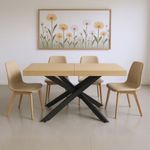 Mesa-de-comedor-Leonardo-diseño-extensible-negro-76x160-200-240x90-cm-ambientada