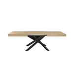 Mesa-de-comedor-Leonardo-diseño-extensible-negro-76x160-200-240x90-cm-frontal