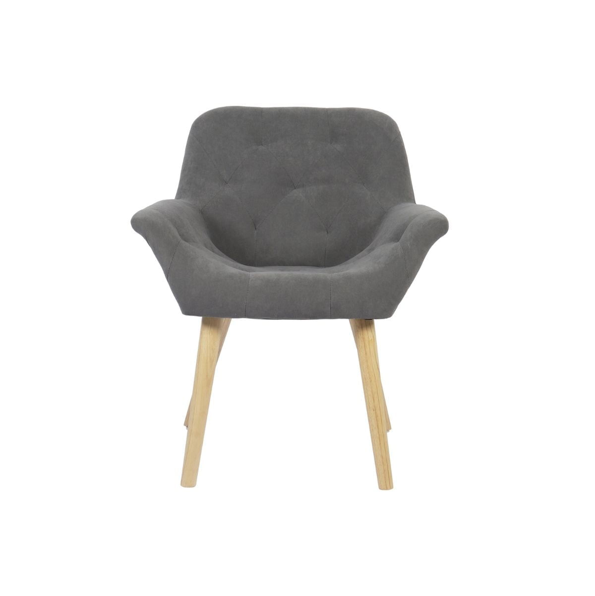 Pack-de-2-sillas-Nature-acolchado-microfibra-gris-82x675x64-cm-frontal