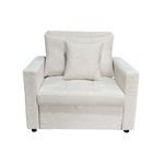 Sofa-cama-Corduroy-respaldo-reclinable-crema-88x99x99-cm-frontal