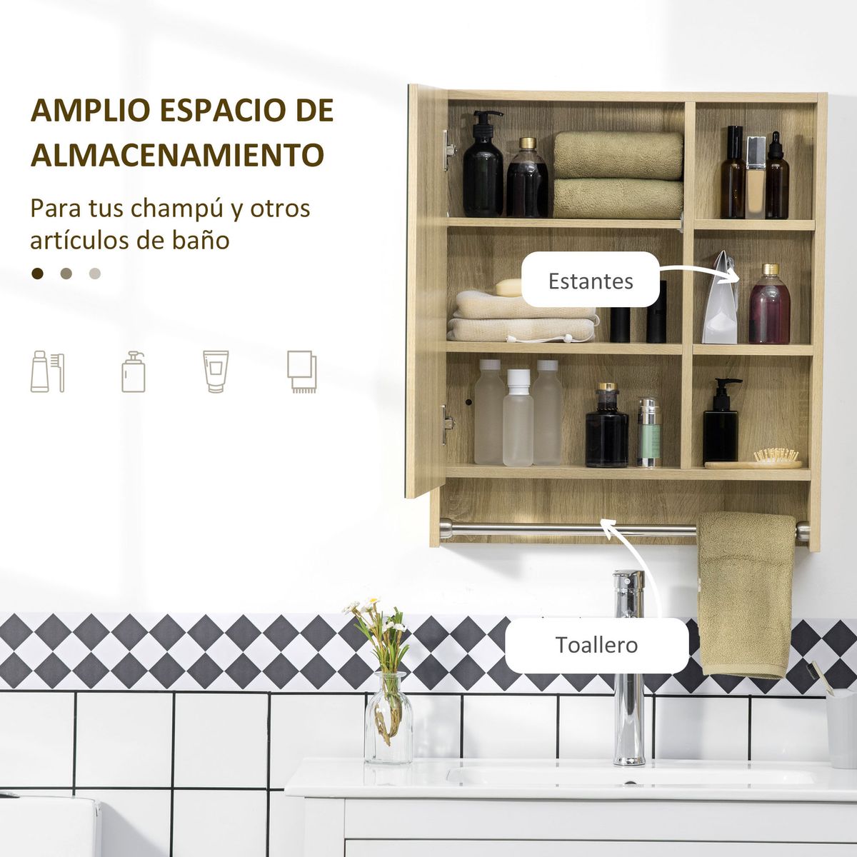 Armario-de-baño-Enebro-Kleankin-con-espejo-estantes-y-toallero-natural-70x60x15-cm