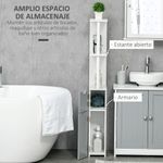 Columna-de-baño-Dallas-Kleankin-2-estantes---2-armarios-gris-118x298x152-cm