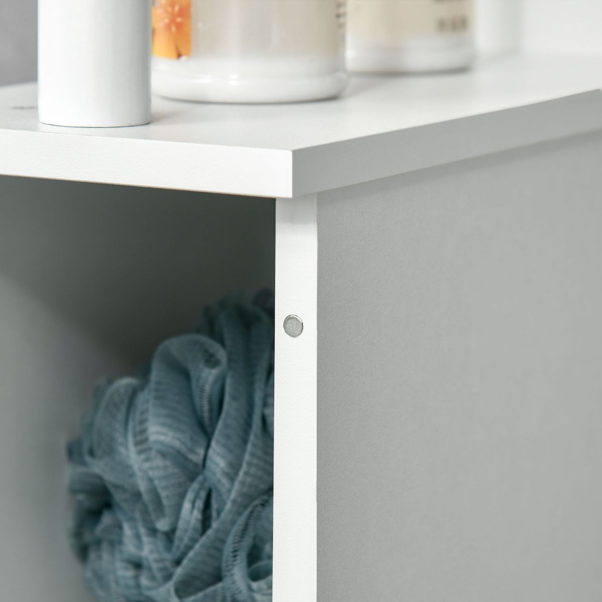 Columna-de-baño-Dallas-Kleankin-2-estantes---2-armarios-blanco-118x298x152-cm