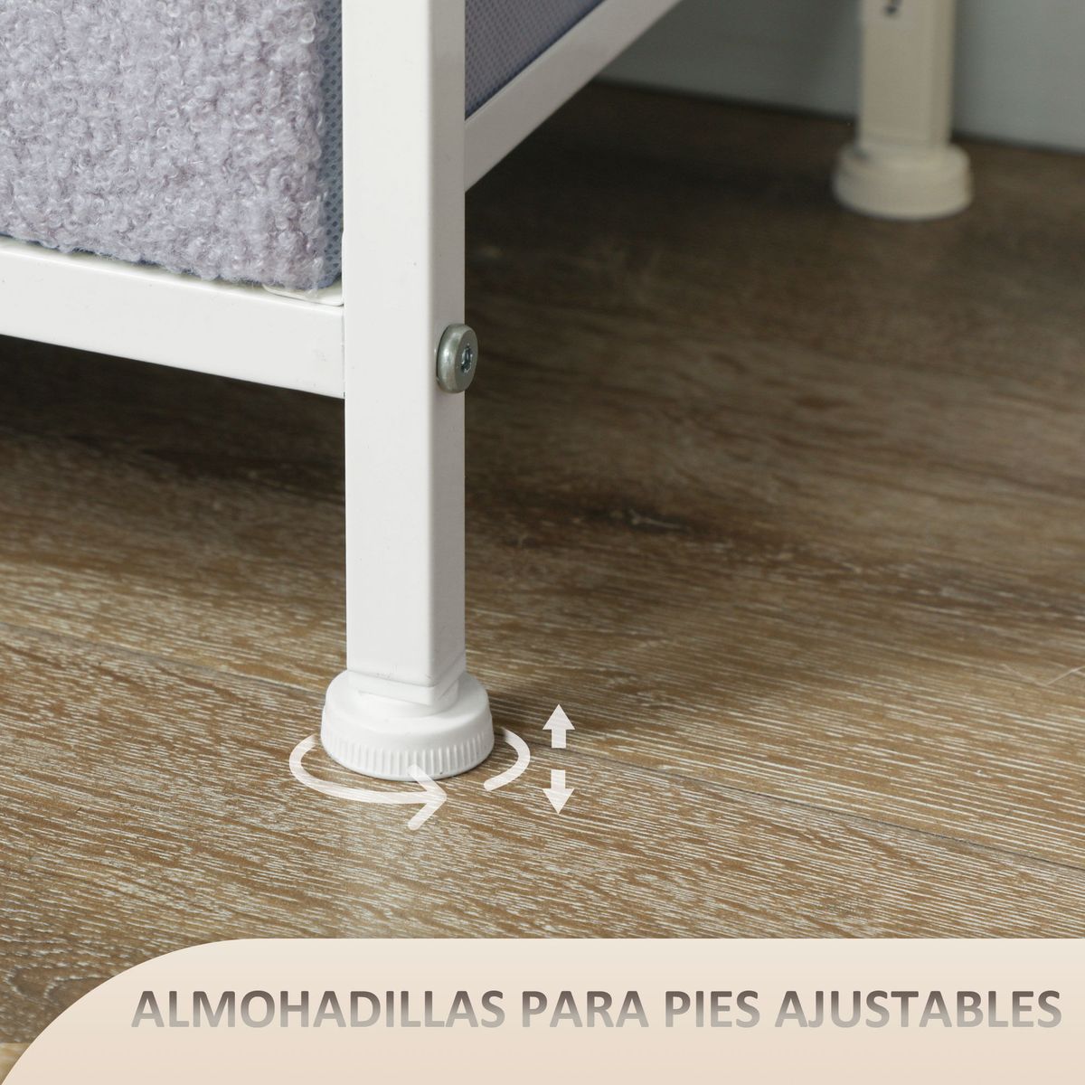 Comoda-Roble-Homcom-9-cajones-de-tela-gris-99x100x30-cm-pata