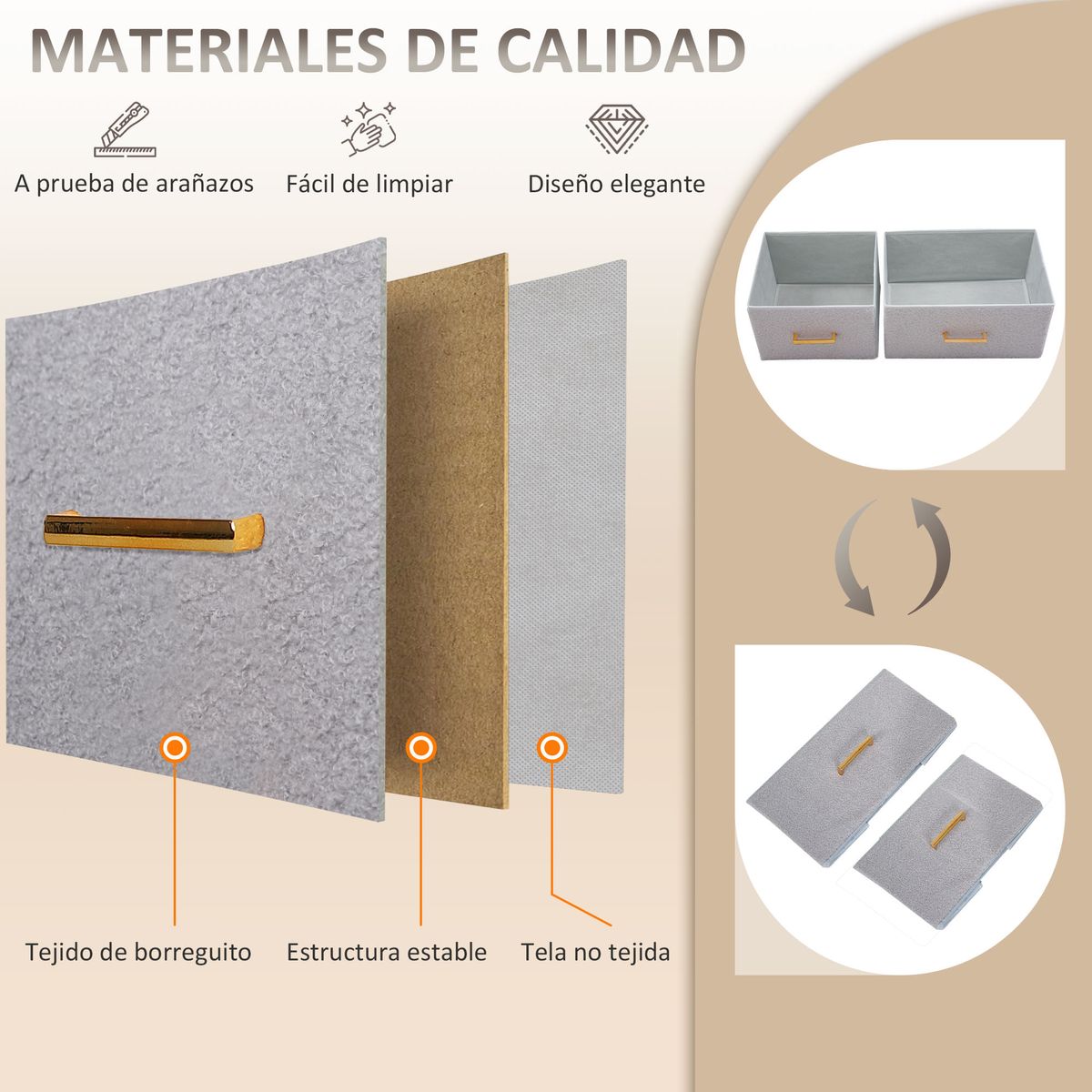 Comoda-Roble-Homcom-9-cajones-de-tela-gris-99x100x30-cm