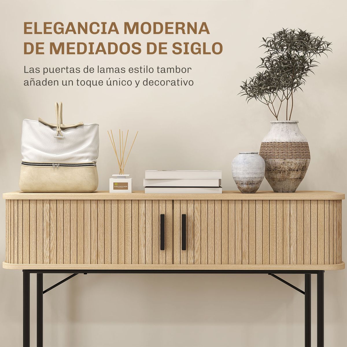 Consola-Roca-Homcom-2-puertas-correderas-natural-negro-80x100x30-cm