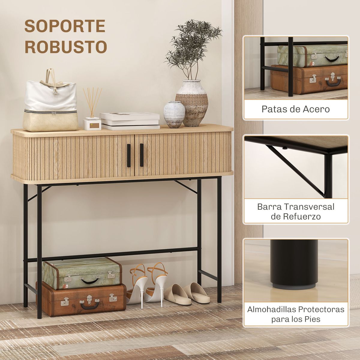 Consola-Roca-Homcom-2-puertas-correderas-natural-negro-80x100x30-cm