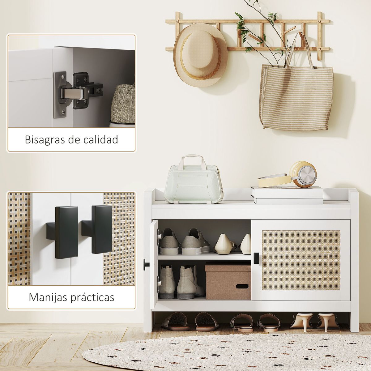 -Banco-zapatero-Arena-Homcom-2-puertas-blanco-natural-52x80x35-cm