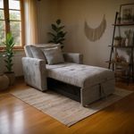 Sofa-cama-Corduroy-respaldo-reclinable-gris-88x99x99-cm-ambientada