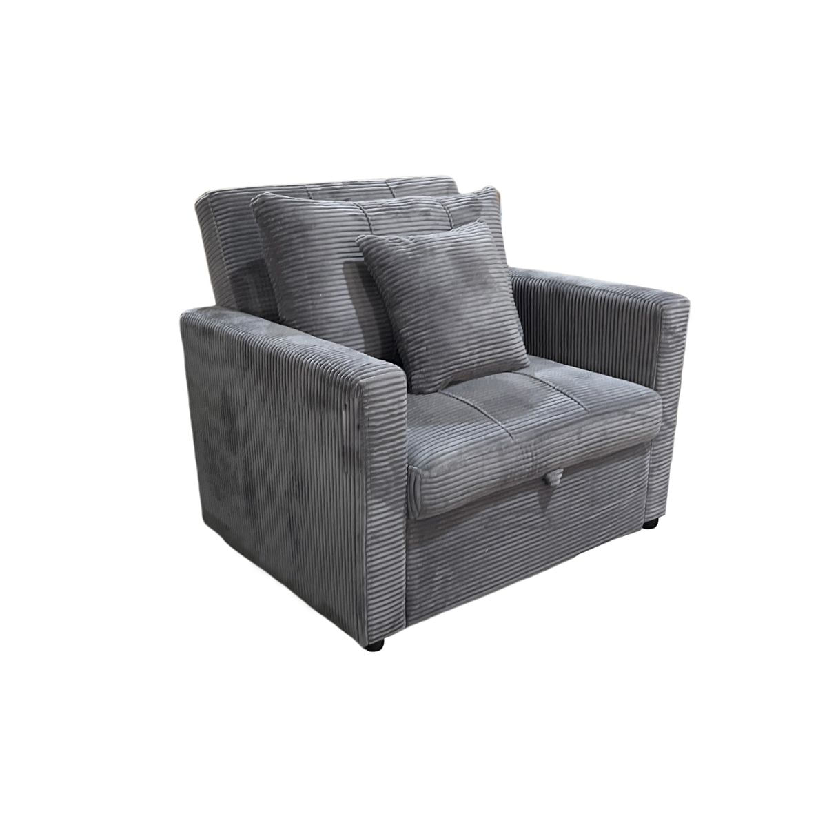 Sofa-cama-Corduroy-respaldo-reclinable-gris-88x99x99-cm-fondo-blanco