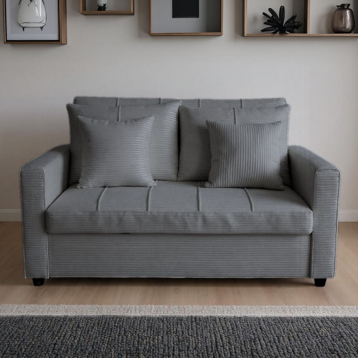 Sofa-cama-Divan-2-plazas-respaldo-reclinable-gris-88x140x99-cm-ambientada-sofa