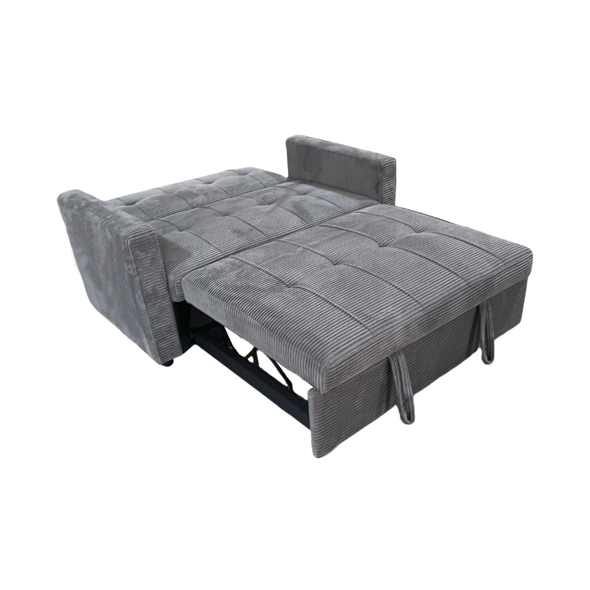 Sofa-cama-Divan-2-plazas-respaldo-reclinable-gris-88x140x99-cm-cama