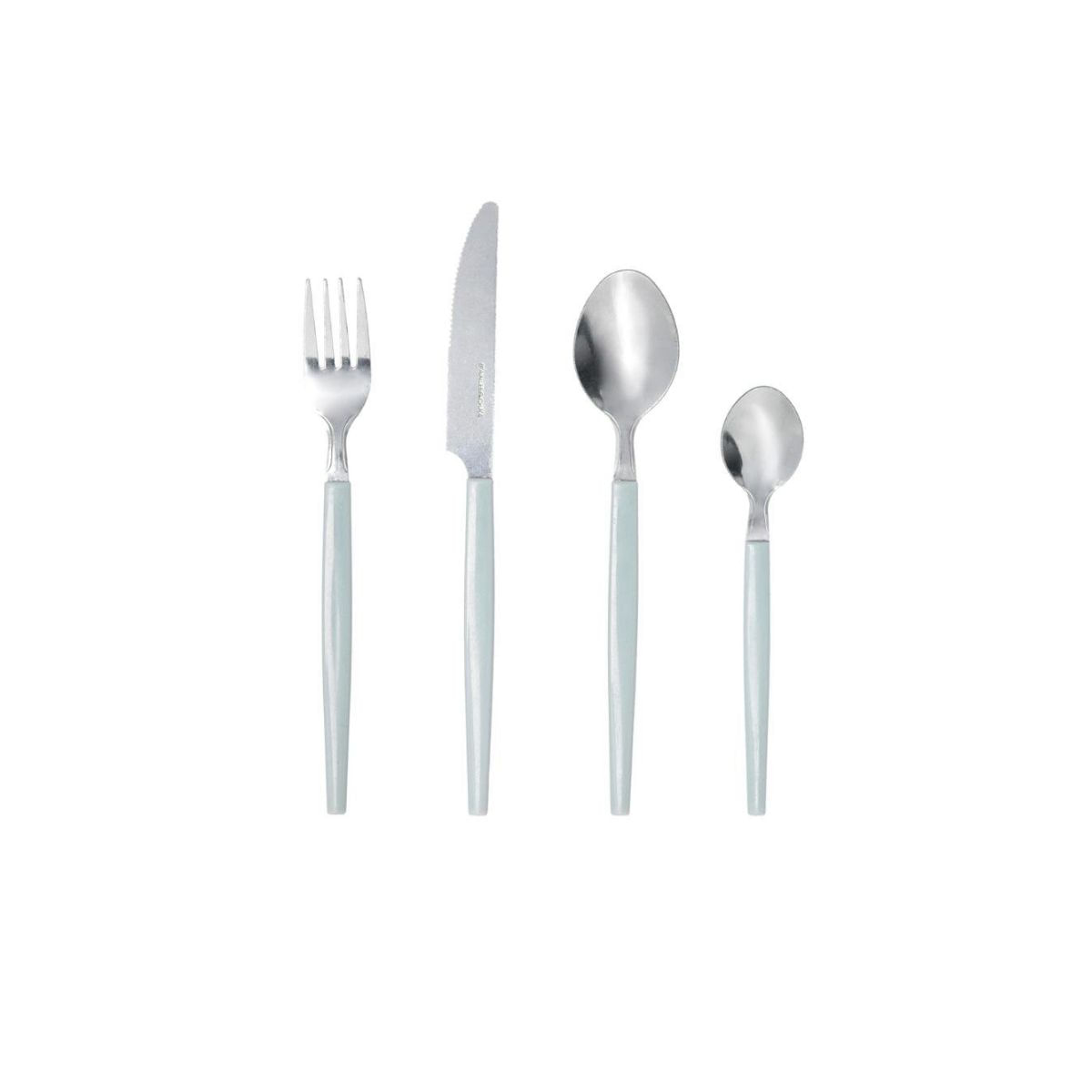 Set-de-16-cubiertos-Vita-Quid-acero-inoxidable-turquesa-fondo-blanco