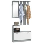 Recibidor-Linea-Homcom-espejo-con-ganchos-y-zapatero-gris--fondo-blanco-market