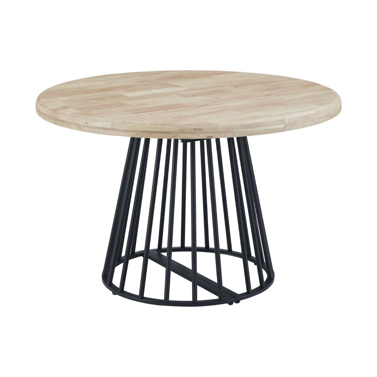 Mesa-de-comedor-Brad-extensible-diseño-redondo-nordish-negro-Ø120-cm-fondo-blanco