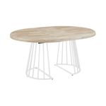 Mesa-de-comedor-Brad-extensible-diseño-redondo-nordish-blanco-Ø120-cm-extendida