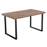 Mesa-de-comedor-extensible-Steve-diseño-nordico-roble-Honey-negro-76x140-180x80-cm