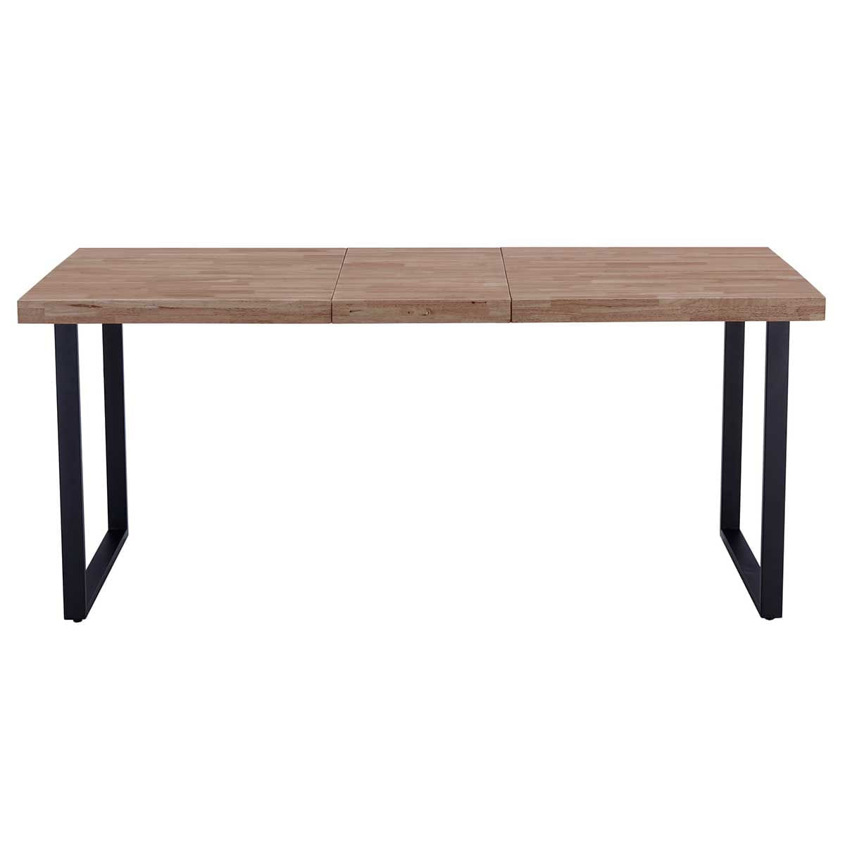 Mesa-de-comedor-extensible-Steve-diseño-nordico-roble-Honey-negro-76x140-180x80-cm-extendida