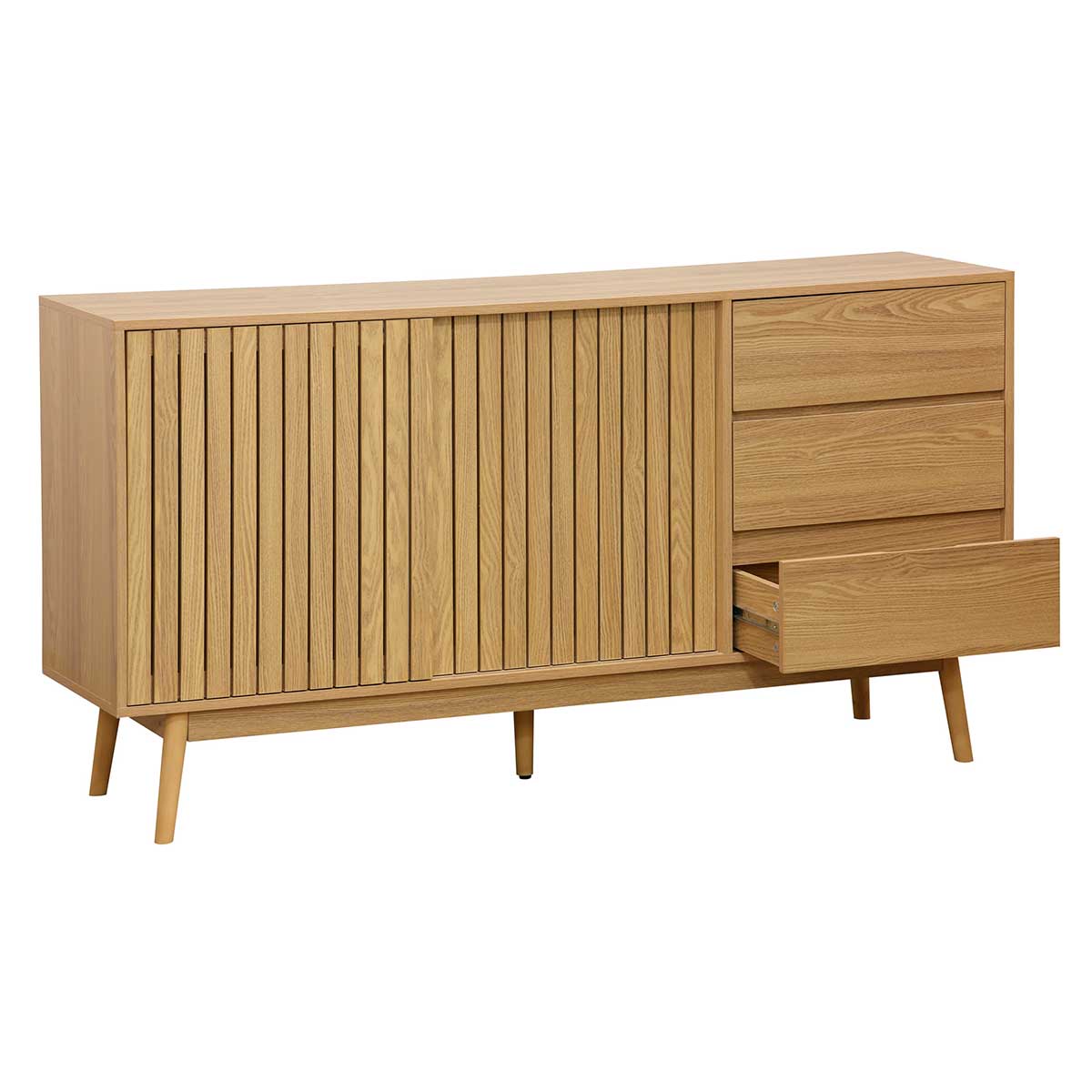 Consola-baja-Trend-2-puertas-correderas---3-cajones-natural-80x150x40-cm-4
