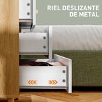 Comoda-Onix-Homcom-4-cajones-blanco-natural-65x60x35-cm