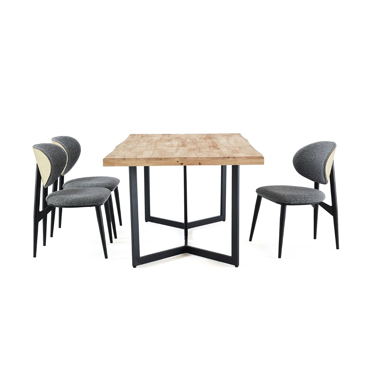 Mesa-de-comedor-Artist-diseño-fijo-roble-nordish-negro-76x150x90-cm