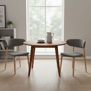 Pack de 2 sillas Vera respaldo curvo 79x48x45 cm