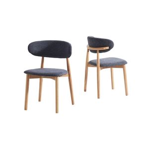 Pack de 2 sillas Vera respaldo curvo 79x48x45 cm