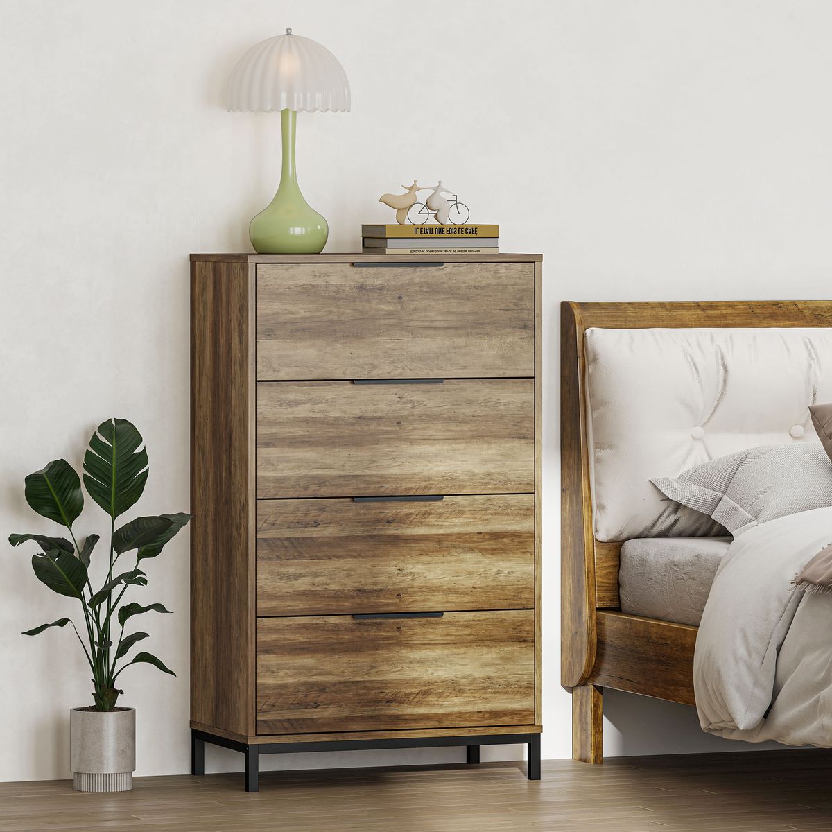 Comoda-Senda-Homcom-4-cajones-natural-105x62x35-cm-dormitorio