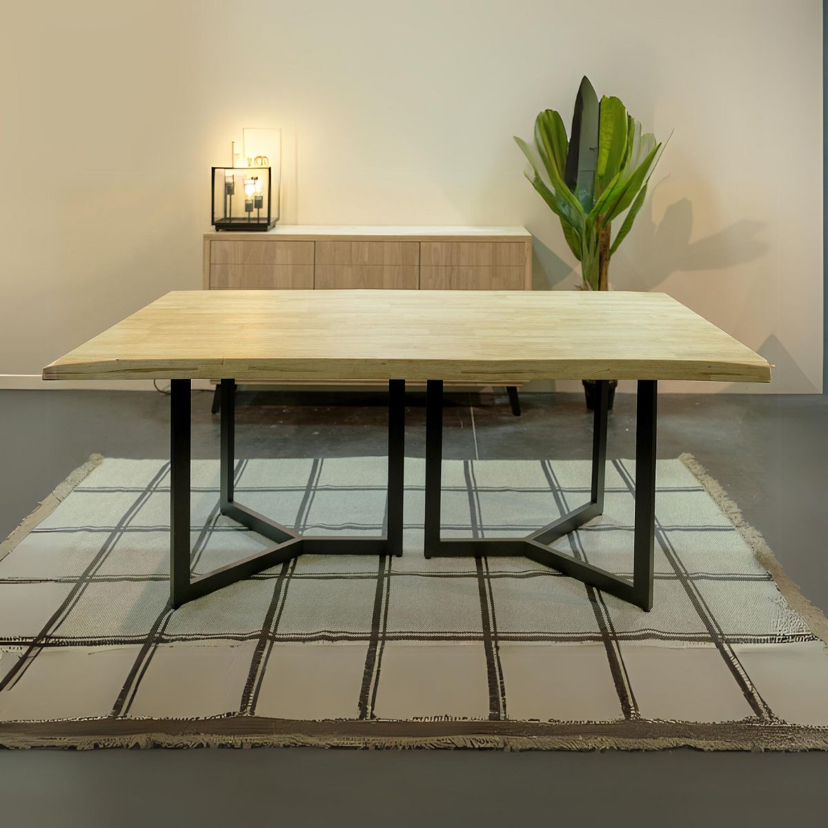 Mesa-de-comedor-Artist-diseño-fijo-nordish-negro-76x180x100-cm-animada
