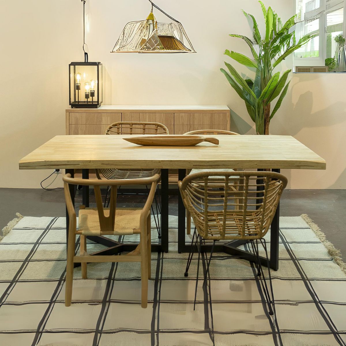 Mesa-de-comedor-Artist-diseño-fijo-nordish-negro-76x180x100-cm-frontal