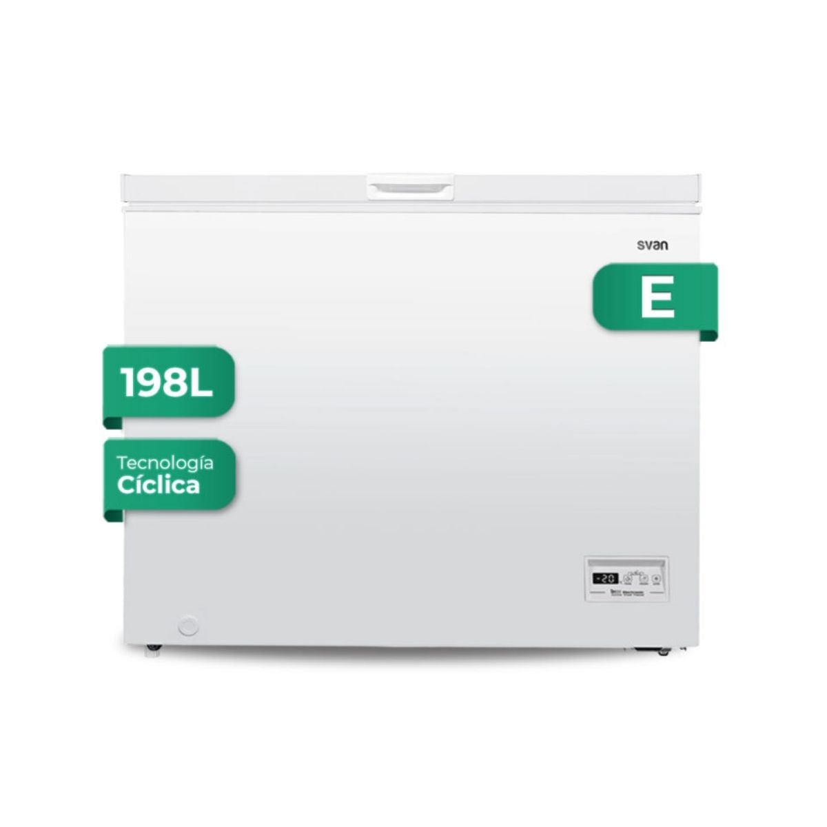 Congelador-horizontal-Svan-SCH2002EDC-198L-ciclico-E-blanco-91-cm-fondo-blanco