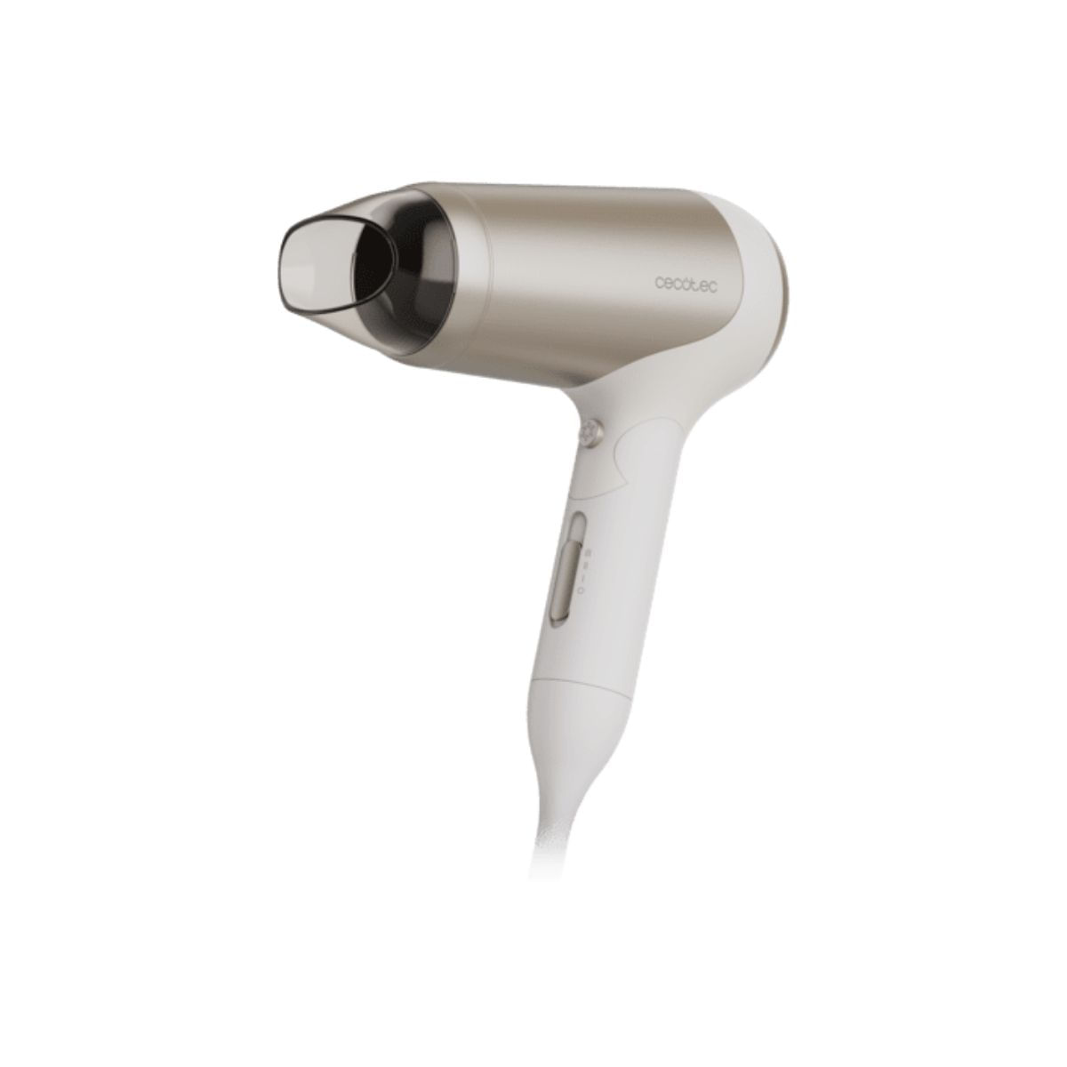 Secador-de-pelo-Cecotec-IoniCare-Power-Go-Heaven-plegable-con-accesorios-beige-perfil