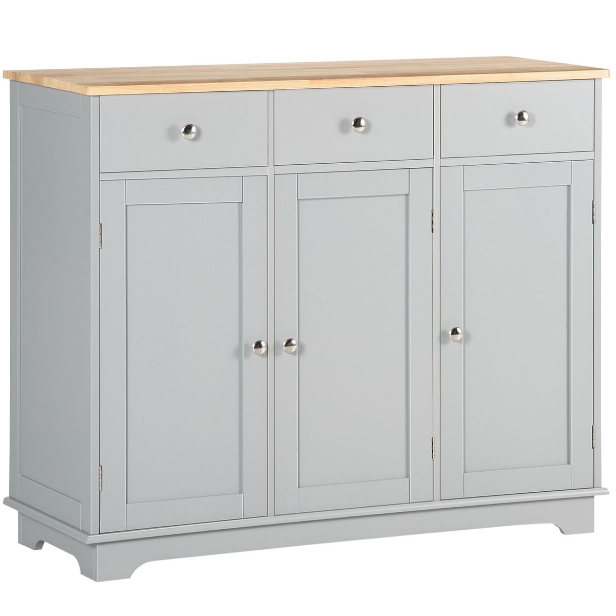 Aparador-Refugio-Homcom-3-puertas-con-3-cajones-gris-85x101x40-cm-fondo-blanco