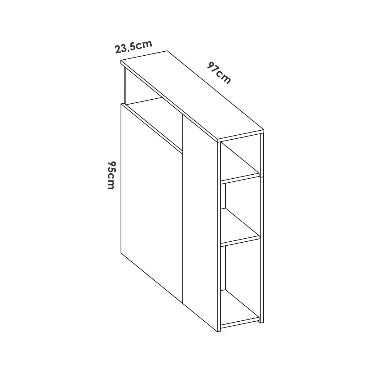 Cabezal-para-cama-Ten-compartimentos-laterales-blanco-95x975x235-cm-medidas